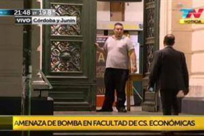 Desalojaron la facultad de Ciencias Econ�micas de la UBA por una amenaza de bomba