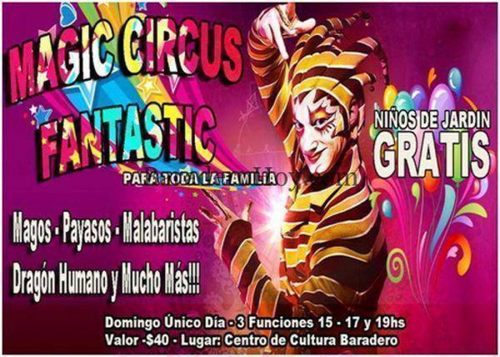 Este domingo 17 de mayo Circo en el Centro de Cultura�