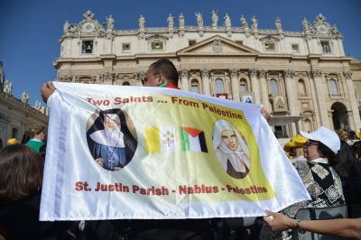 �Nuevas santas palestinas traigan solidaridad y convivencia fraterna�