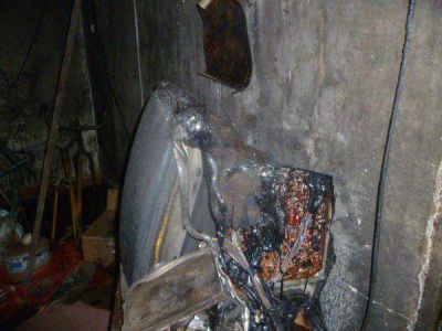 Un hombre sufri� quemaduras tras el incendio de su casa