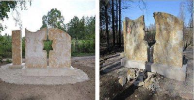 Polonia: Se destruy� un monumento en memoria de la comunidad jud�a que fue masacrada en el Holocausto