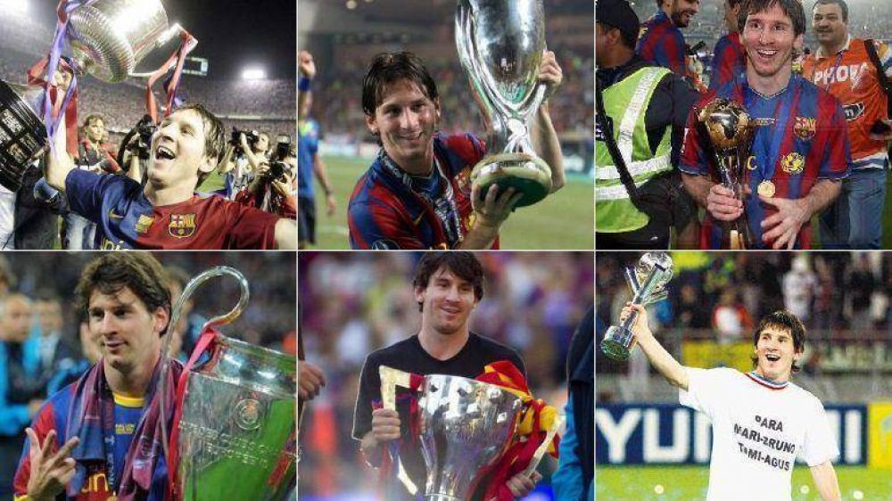 Sobran t�tulos, faltan vitrinas: Lionel Messi se convirti� en el jugador argentino m�s campe�n de la historia