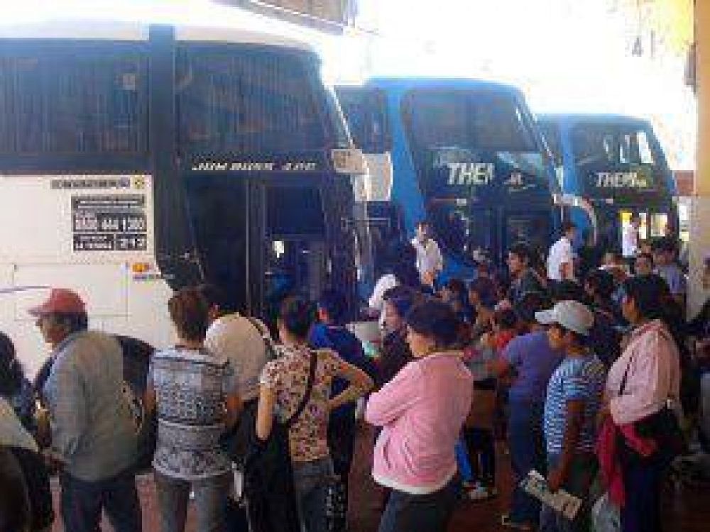 Senz Pea: este domingo las empresas interurbanas de pasajeros duplicarn los micros