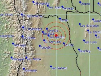 Un sismo de 4.3 grados se percibi� en Mendoza
