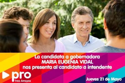 Mar�a Eugenia Vidal presentar� al candidato a intendente por PRO