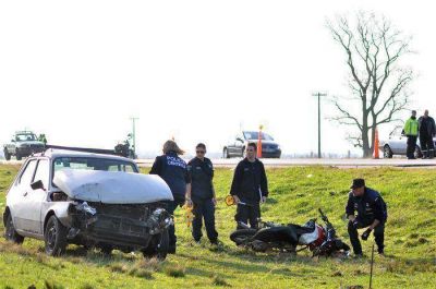 Tres heridos en un accidente en la Ruta 226