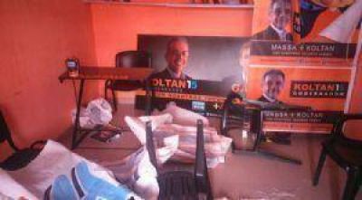 Atacaron una sede de Koltan en Juan B. Alberdi