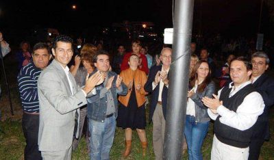 Inauguraron obras en el alumbrado p�blico de San Mart�n
