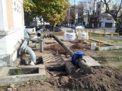 Triunfo vecinal: Reformaron la obra, y los l�quidos cloacales no saldr�n por el desag�e pluvial