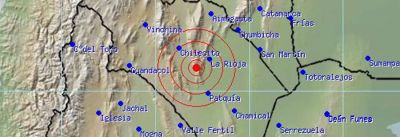 Fuerte temblor se sinti� en La Rioja