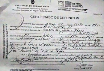 En la lista porte�a del FpV figuraba un candidato fallecido