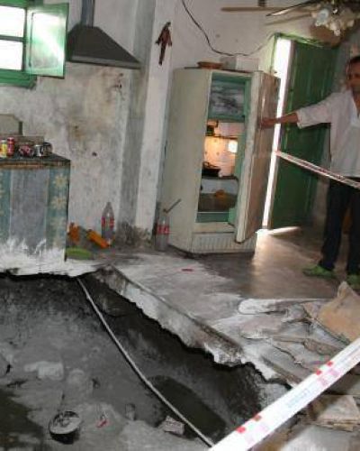Ins�lito: lavaba los platos y se le hundi� parte del comedor