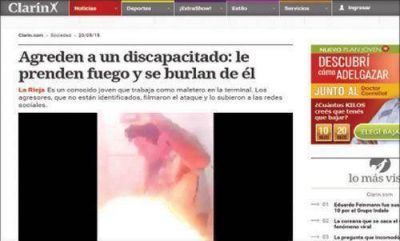 La agresi�n a discapacitado se hizo eco en medios nacionales