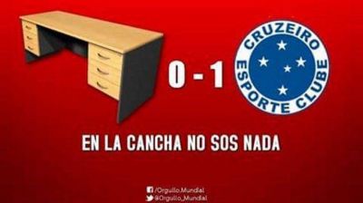 Respuesta veloz: Boca y Cruzeiro se unieron para cargar a River con afiches