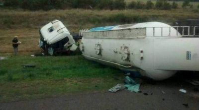 Accidente fatal en Ruta 3 entre dos camiones