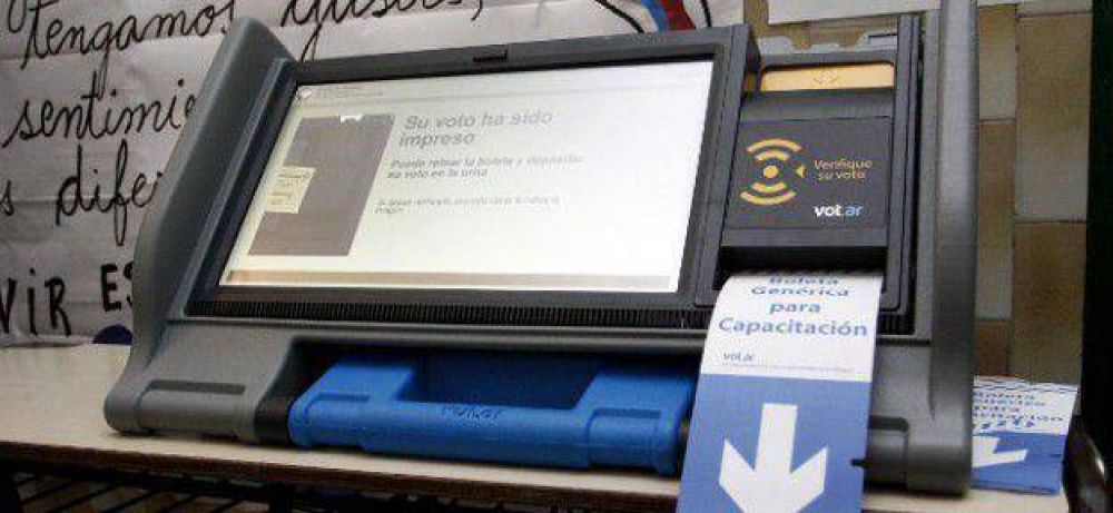 Objeciones a la pantalla del voto electr�nico
