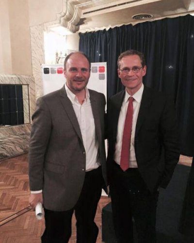 El diputado Santiago junto al alcalde de Berl�n
