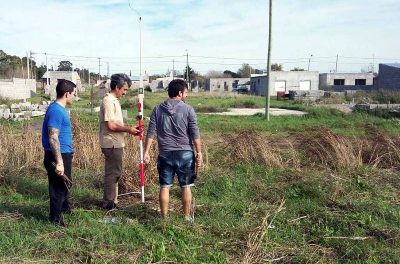 Demarcaron terrenos del Procrear en Loma Negra