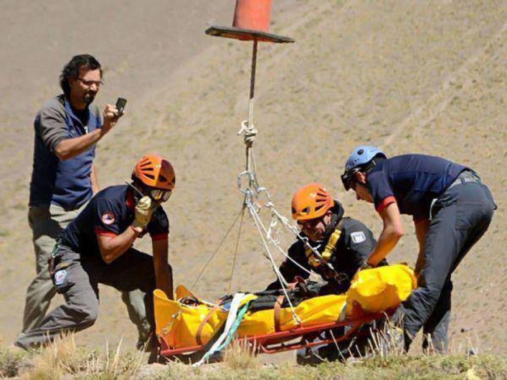 Rescataron en helicptero a un joven fueguino accidentado en Mendoza