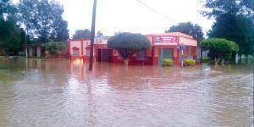 Localidades del norte provincial inundadas por intensas lluvias