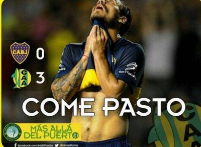 �Aldosivi la gasta! Los afiches con las cargadas a Boca