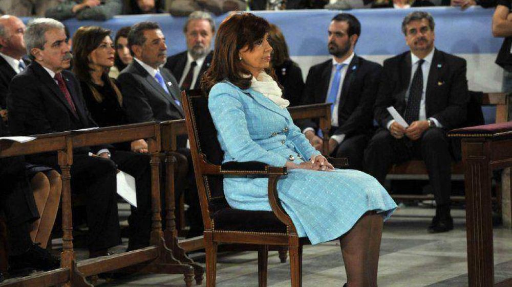 Cristina Kirchner particip de su ltimo Tedeum como Presidente en la Baslica de Lujn