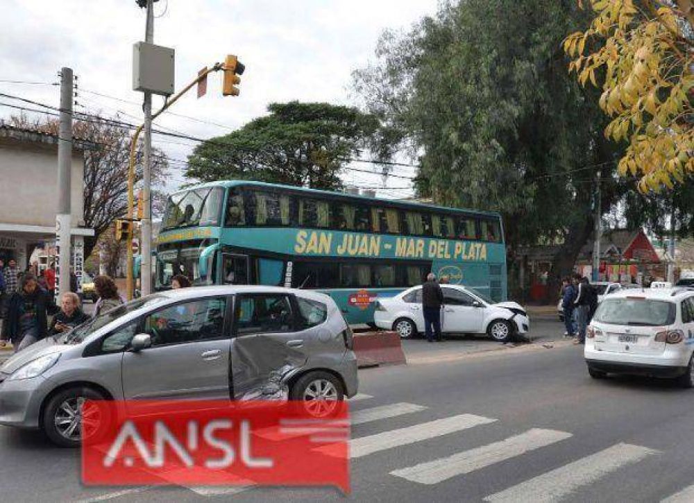 San Luis: un choque provoc� demoras en el tr�nsito en el ingreso a la ciudad