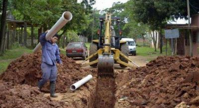 La instalaci�n de cloacas ya alcanz� el 80 por ciento