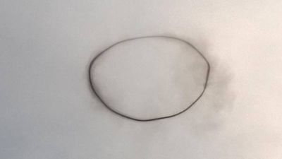Apareci� un extra�o anillo negro en el cielo de Tigre y caus� asombro