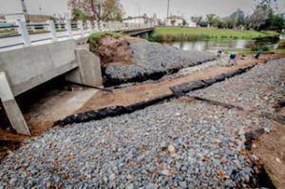 Etapa final del aliviador del Puente San Mart�n