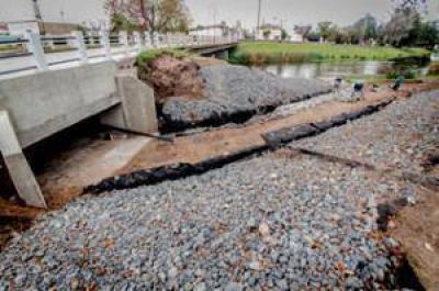 Etapa final del aliviador del Puente San Mart�n