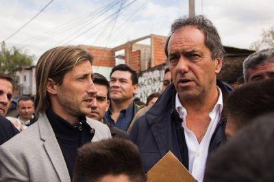 Scioli con Letcher en San Mart�n