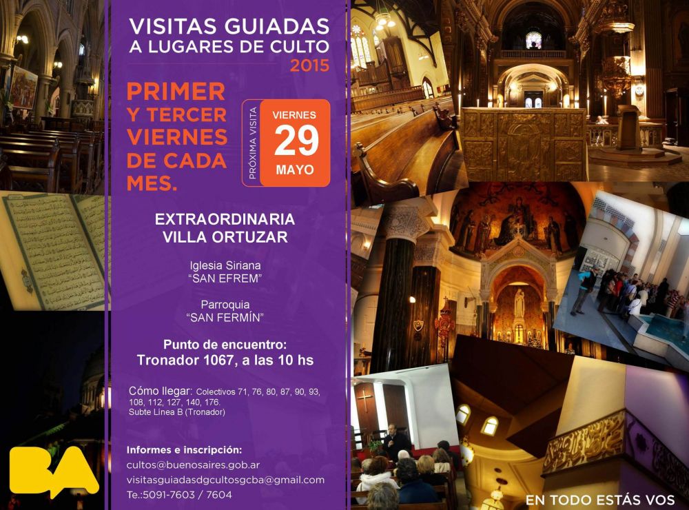 Visita guiada a lugares de culto de Villa Ortúzar