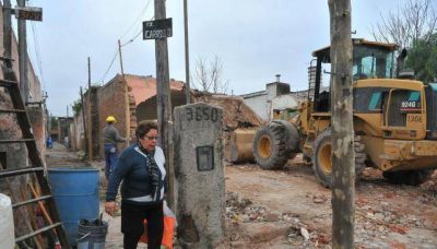 En Duarte Quir�s, demolici�n y ensanche