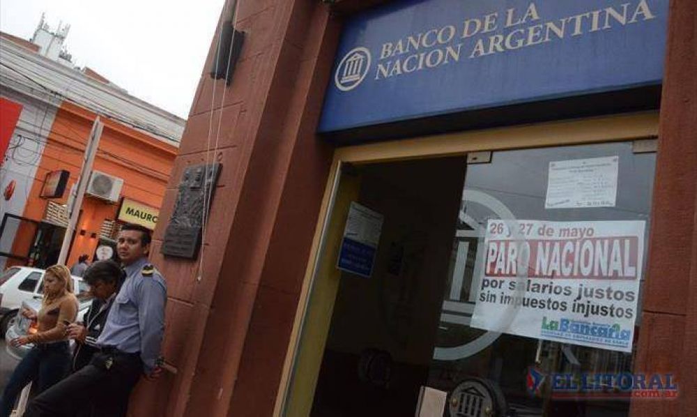 Paro bancario: el segundo d�a tambi�n tuvo alta adhesi�n y hoy vuelven a la actividad