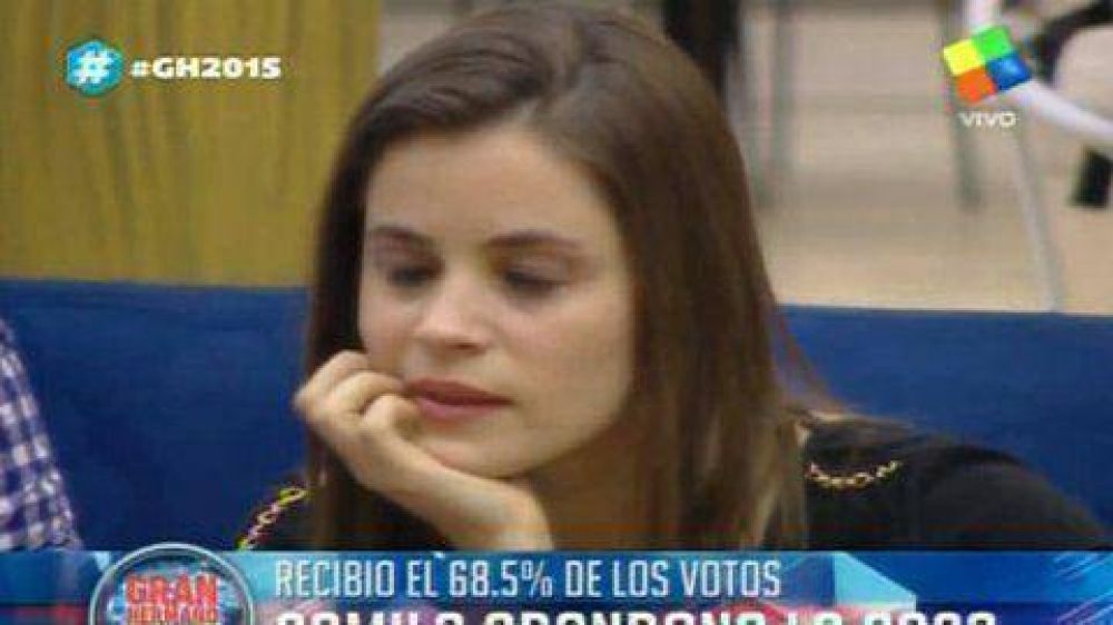 Camila, afuera de la casa de Gran Hermano