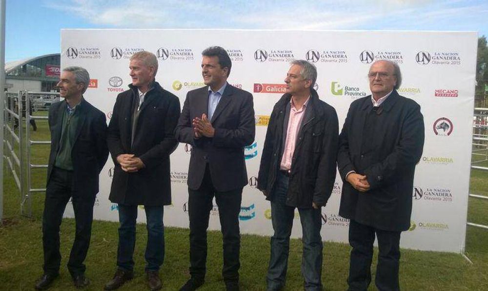 Se inaugur� La Naci�n Ganadera con Sergio Massa y De Narv�ez