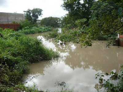 En Puerto Pilcomayo, el r�o Paraguay ingres� en 