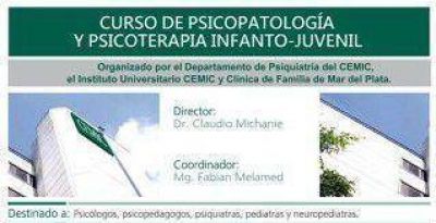 El s�bado comienza el Curso de Psicopatolog�a y Psicoterapia Infanto Juvenil