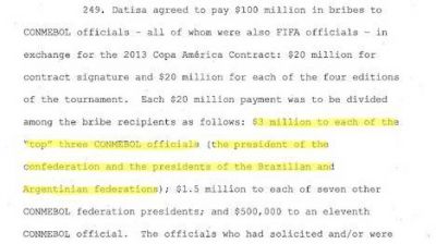 La denuncia en EE.UU. asegura que Grondona acord� cobrar US$ 15 millones en sobornos