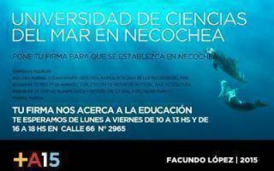 Frente Renovador junta firmas para instalar Universidad en Necochea