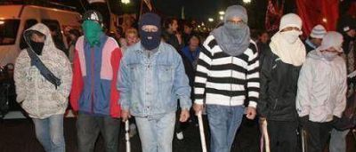Marcharon contra la polic�a de Macri