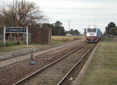 El nuevo tren pas� por la ciudad de Tornquist