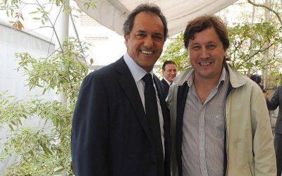 Guillermo Santell�n con Daniel Scioli