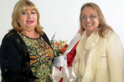 Llanos recibi� a Alicia Kirchner en Comodoro