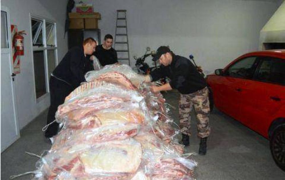 Tel�n: secuestraron 1500 kilos de carne