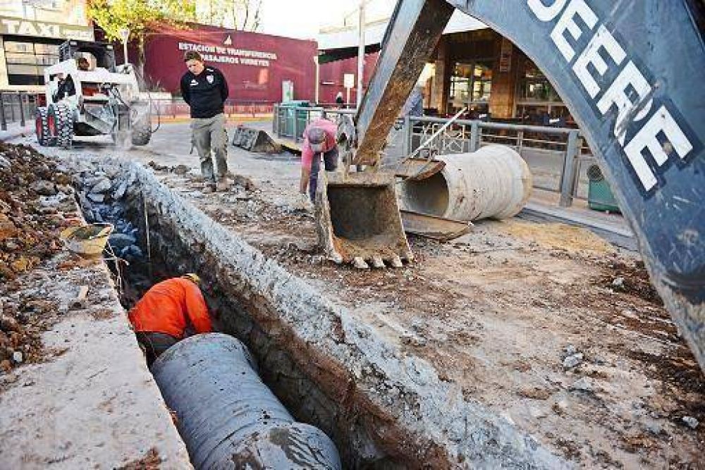 Avanzan las obras hidrulicas complementarias al tnel de Avellaneda