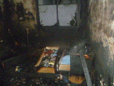 Incendio en un departamento produjo grandes p�rdidas materiales