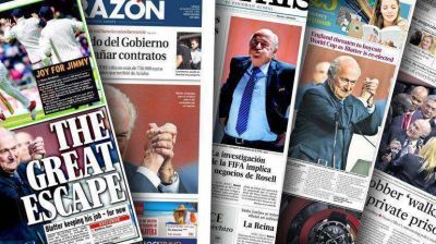 La prensa mundial reflej� el triunfo de Blatter al frente de la FIFA tras el esc�ndalo