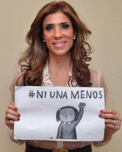 La Gobernadora se sumo a la campa�a nacional �ni una menos� en contra del femicidio